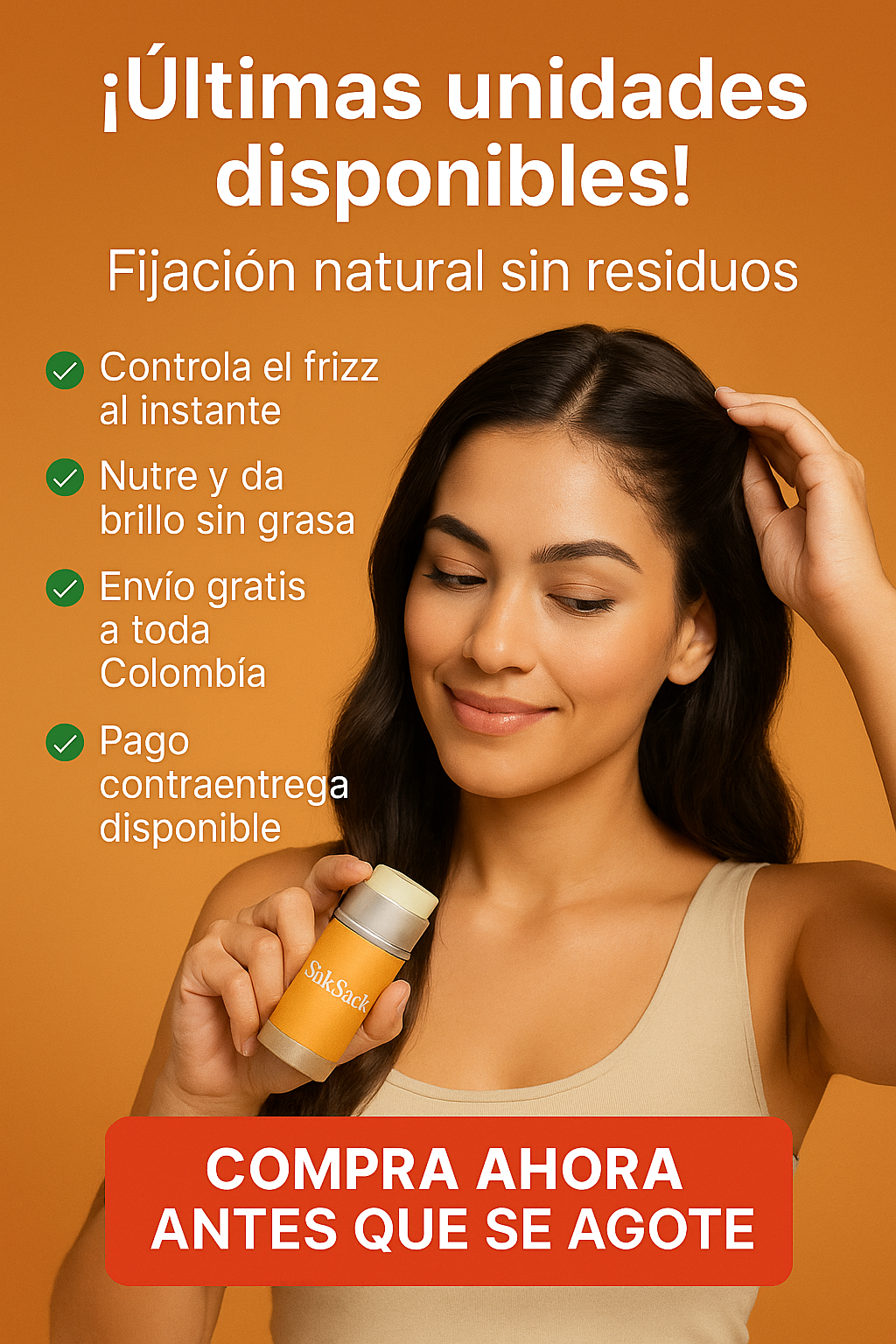 ✨ SilkStick™ – Cera Antifrizz Natural en Barra
